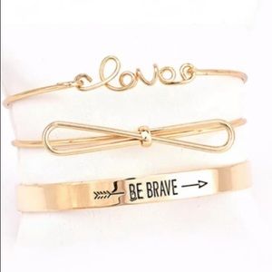 Gold Bangle Bracelet Set